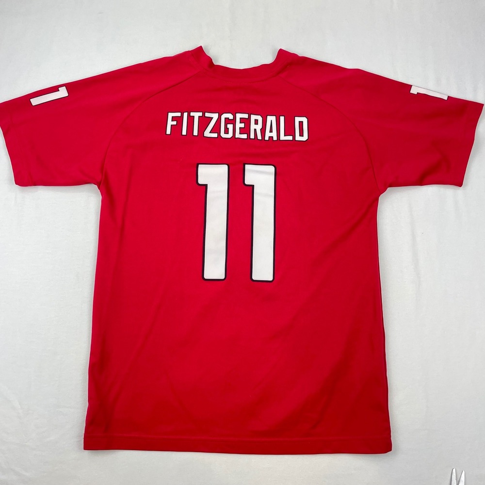 NFL Team Apparel Arizona Cardinals Larry Fitzgerald 11 Jersey Red Mens XL 18/20